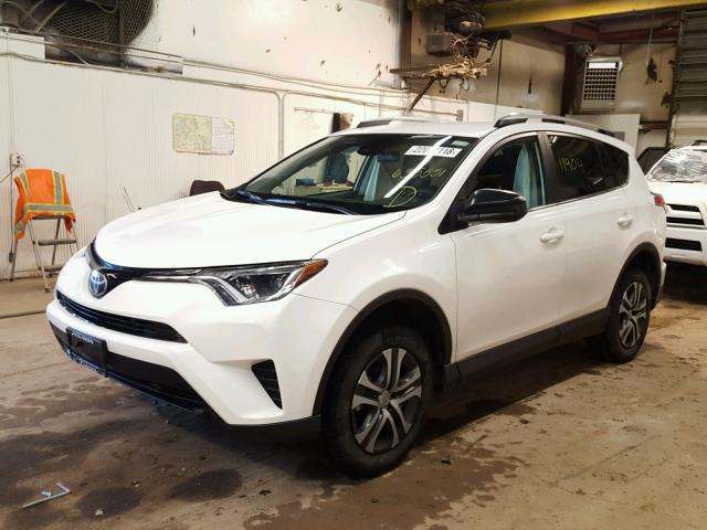 2T3BFREV0HW635551 - 2017 TOYOTA RAV4 LE WHITE photo 2