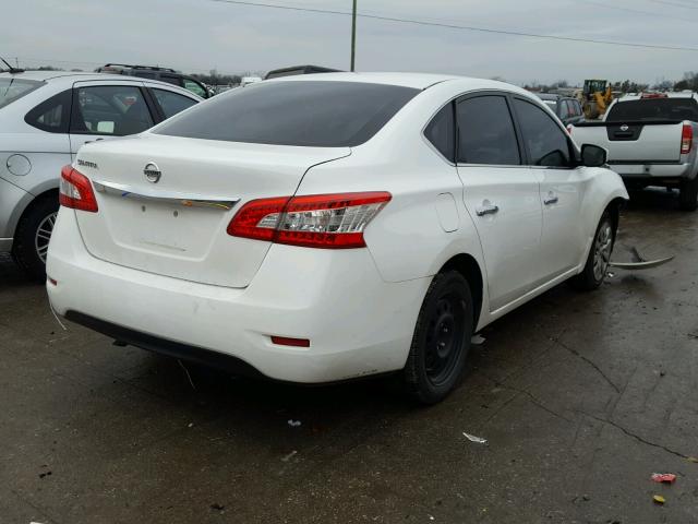 3N1AB7AP2FY253020 - 2015 NISSAN SENTRA S WHITE photo 4