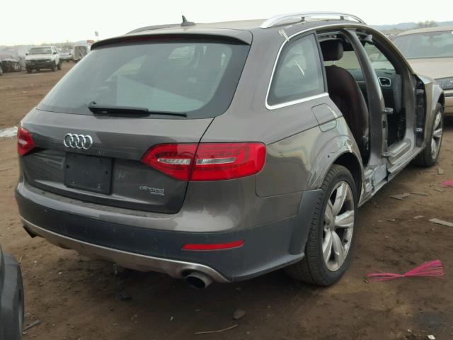 WA1UFAFL4EA106146 - 2014 AUDI A4 ALLROAD CHARCOAL photo 4