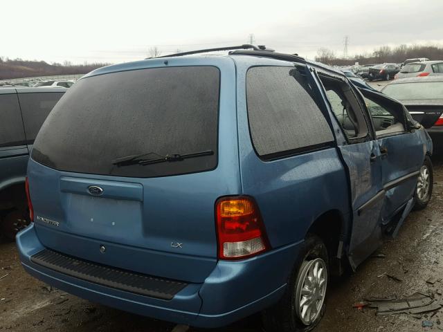 2FMZA51453BA36994 - 2003 FORD WINDSTAR L BLUE photo 4