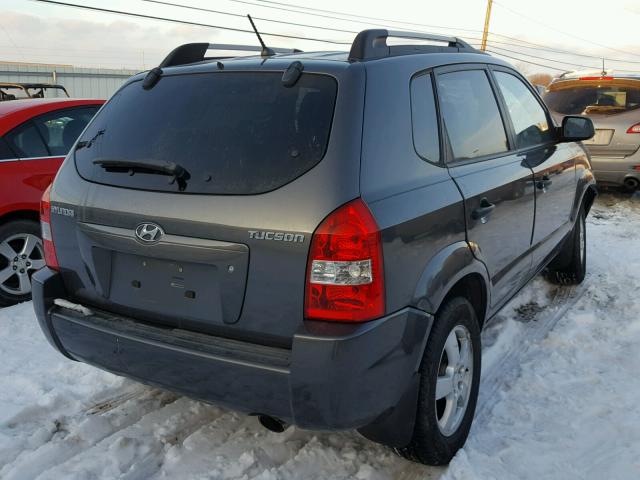 KM8JM12B18U715608 - 2008 HYUNDAI TUCSON GLS GRAY photo 4