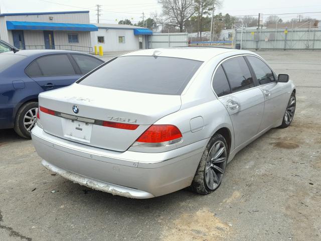 WBAGN63473DR14869 - 2003 BMW 745 LI SILVER photo 4