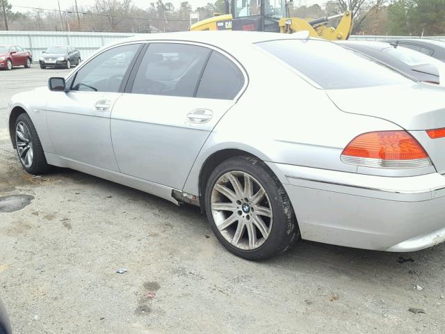 WBAGN63473DR14869 - 2003 BMW 745 LI SILVER photo 9