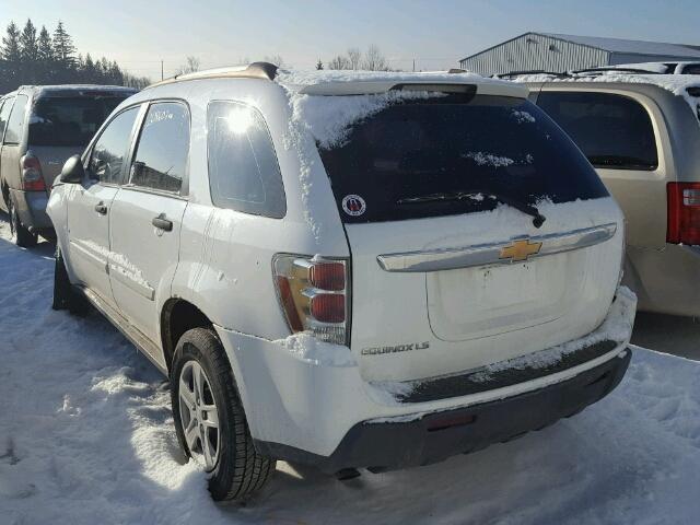 2CNDL13F966208646 - 2006 CHEVROLET EQUINOX LS WHITE photo 3