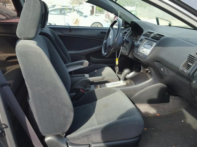 1HGEM229X5L014383 - 2005 HONDA CIVIC EX ნაცრისფერი ფოტო 5