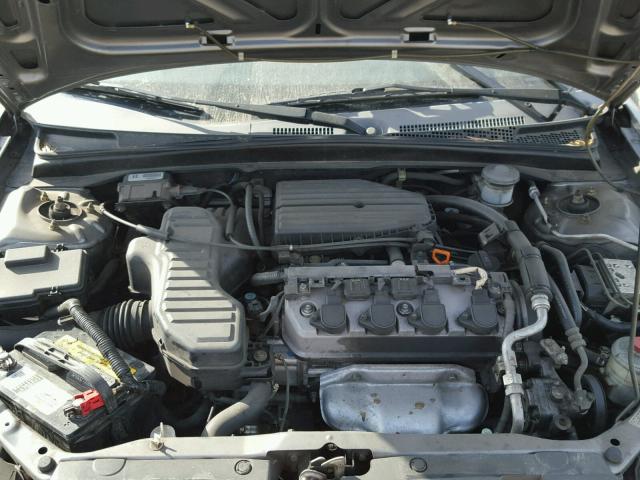 1HGEM229X5L014383 - 2005 HONDA CIVIC EX ნაცრისფერი ფოტო 7