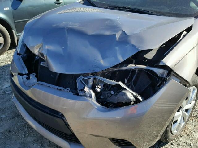 5YFBURHE9EP128249 - 2014 TOYOTA COROLLA L SILVER photo 9