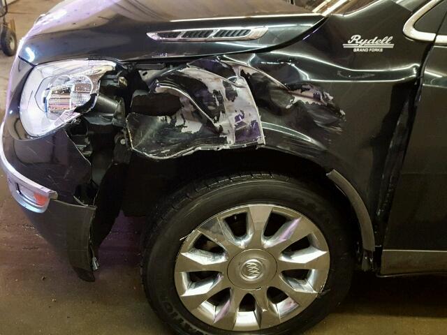 5GALVCED3AJ198307 - 2010 BUICK ENCLAVE CX CHARCOAL photo 9