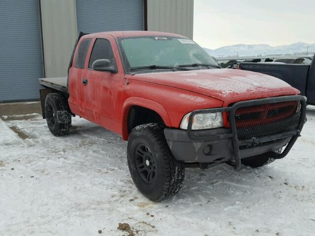 1D7HG12X23S263619 - 2003 DODGE DAKOTA SXT RED photo 1