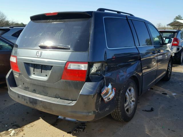 5FNRL38706B013245 - 2006 HONDA ODYSSEY EX GRAY photo 4