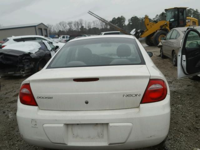 1B3ES26C34D588747 - 2004 DODGE NEON BASE WHITE photo 9