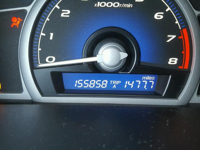 2HGFG12959H516811 - 2009 HONDA CIVIC EXL BLUE photo 8