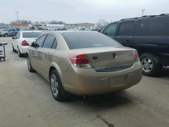 1G8ZS57NX7F303191 - 2007 SATURN AURA XE TAN photo 3