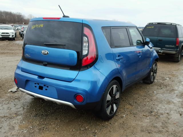 KNDJP3A50H7466848 - 2017 KIA SOUL + BLUE photo 4