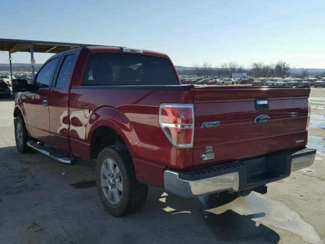 1FTEX1CM9DFB20209 - 2013 FORD F150 SUPER RED photo 3