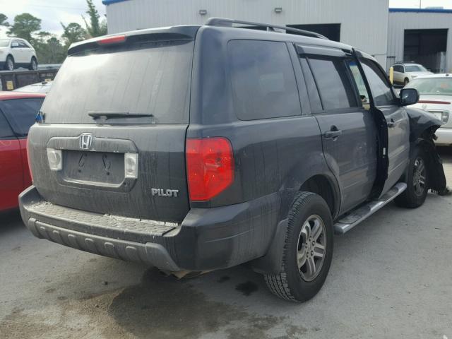 5FNYF18505B060554 - 2005 HONDA PILOT EXL BLACK photo 4