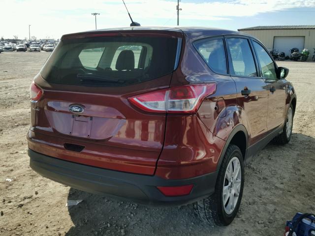 1FMCU0F77EUB97878 - 2014 FORD ESCAPE S BURGUNDY photo 4