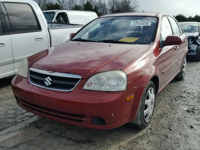 KL5JD56Z27K669144 - 2007 SUZUKI FORENZA BA MAROON photo 2