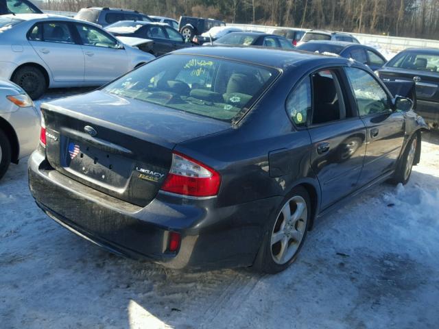 4S3BL616497223166 - 2009 SUBARU LEGACY 2.5 BLACK photo 4