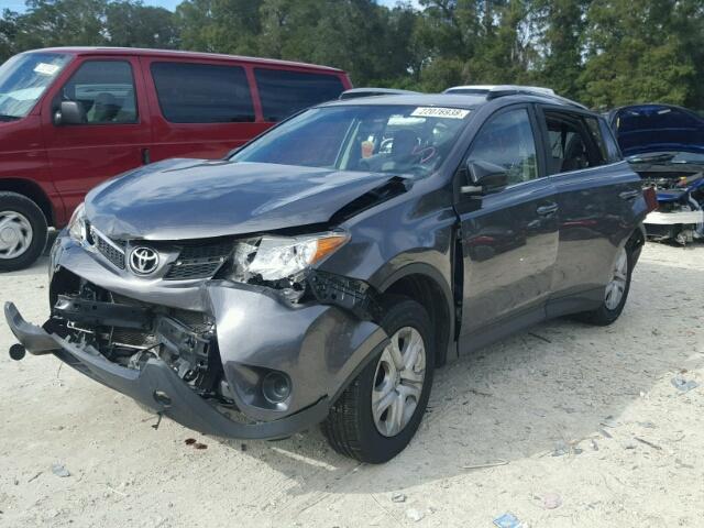 JTMZFREV2D5013422 - 2013 TOYOTA RAV4 LE GRAY photo 2