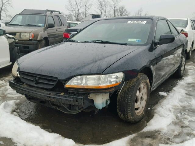 1HGCG3279YA031565 - 2000 HONDA ACCORD EX BLACK photo 2