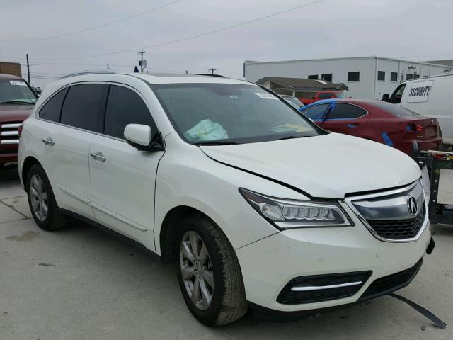 5FRYD3H83EB019166 - 2014 ACURA MDX ADVANC WHITE photo 1