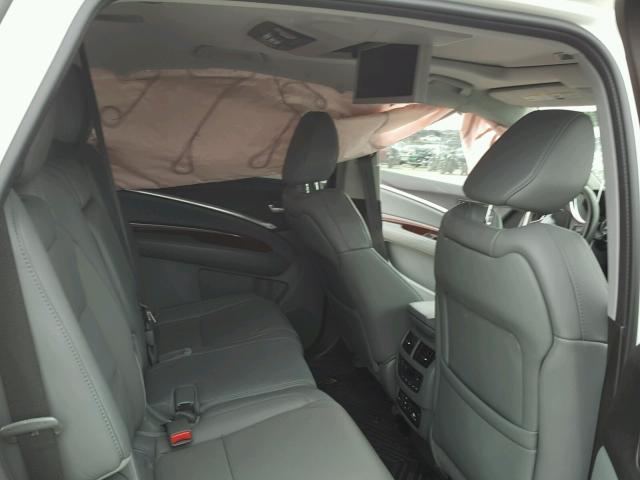 5FRYD3H83EB019166 - 2014 ACURA MDX ADVANC WHITE photo 6