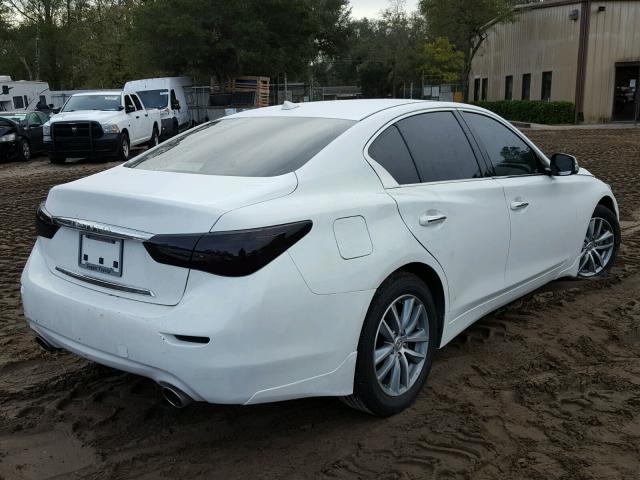 JN1BV7AR3EM701666 - 2014 INFINITI Q50 BASE WHITE photo 4