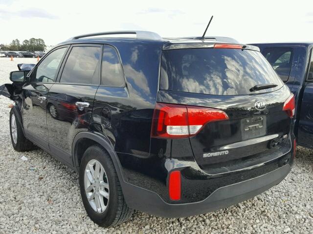 5XYKT3A68EG508934 - 2014 KIA SORENTO LX BLACK photo 3