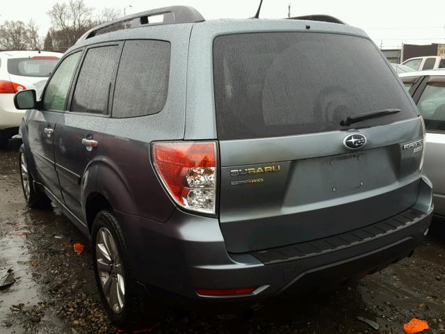 JF2SHADC2DH438958 - 2013 SUBARU FORESTER 2 TURQUOISE photo 3