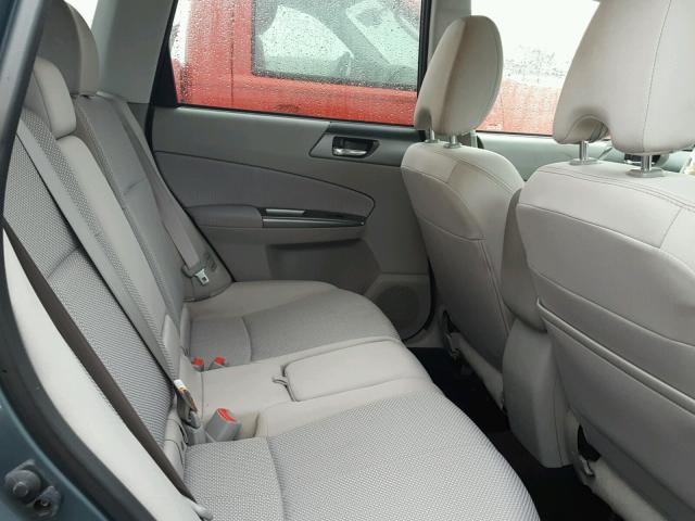 JF2SHADC2DH438958 - 2013 SUBARU FORESTER 2 TURQUOISE photo 6