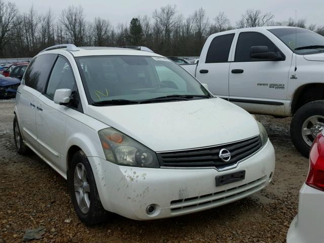 5N1BV28U37N104441 - 2007 NISSAN QUEST S WHITE photo 1