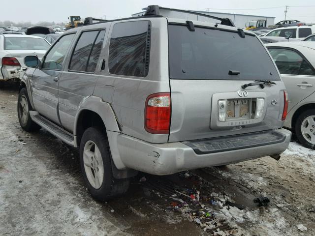 JNRDR07Y91W105461 - 2001 INFINITI QX4 GRAY photo 3