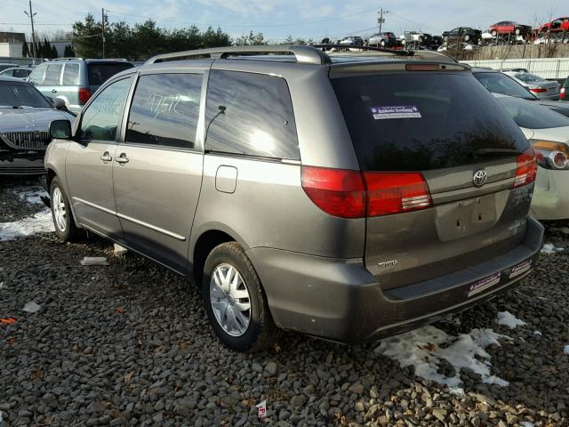 5TDZA23CX5S249772 - 2005 TOYOTA SIENNA CE GRAY photo 3