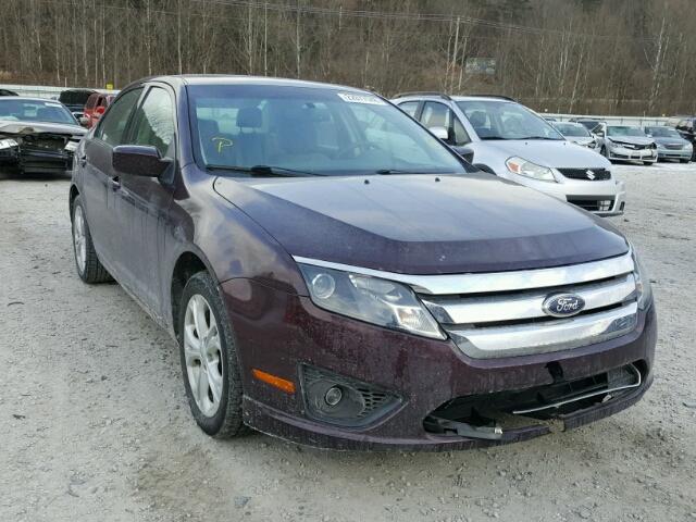 3FAHP0HA4CR308875 - 2012 FORD FUSION SE BURGUNDY photo 1