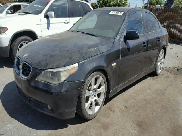 WBANB33554B111918 - 2004 BMW 545 I BLACK photo 2