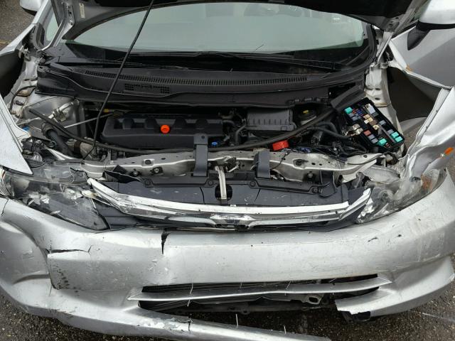 19XFB2F53CE082143 - 2012 HONDA CIVIC LX SILVER photo 7