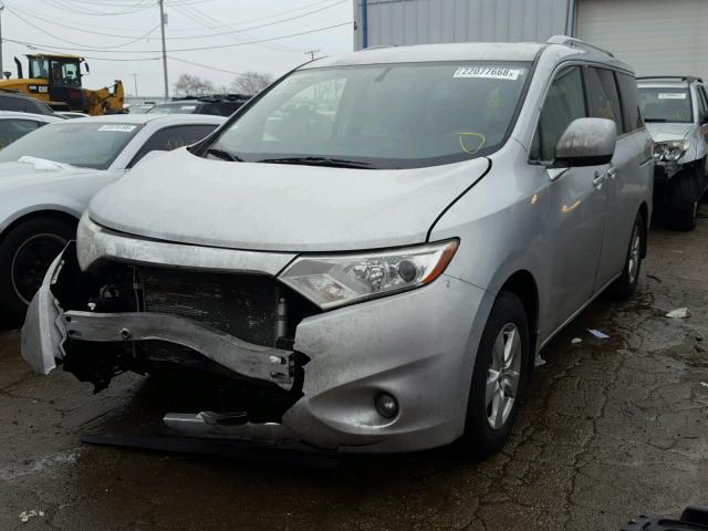 JN8AE2KP8C9051939 - 2012 NISSAN QUEST S SILVER photo 2