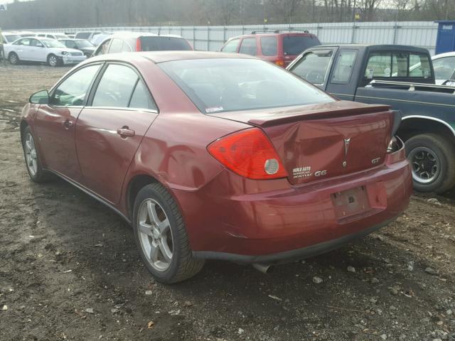 1G2ZH57N194102285 - 2009 PONTIAC G6 GT MAROON photo 3