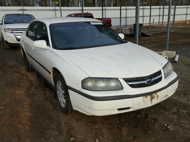 2G1WF52E539403263 - 2003 CHEVROLET IMPALA WHITE photo 1