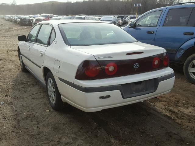 2G1WF52E539403263 - 2003 CHEVROLET IMPALA WHITE photo 3