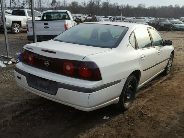 2G1WF52E539403263 - 2003 CHEVROLET IMPALA WHITE photo 4