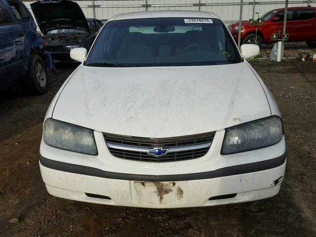 2G1WF52E539403263 - 2003 CHEVROLET IMPALA WHITE photo 9