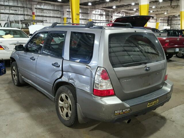 JF1SG63626H739765 - 2006 SUBARU FORESTER 2 SILVER photo 3