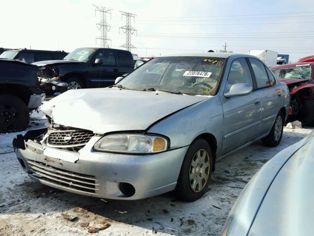 3N1CB51D92L594957 - 2002 NISSAN SENTRA XE SILVER photo 2