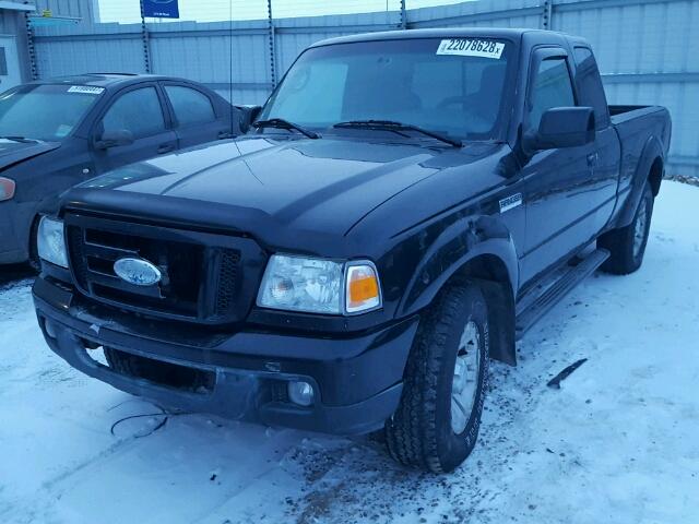 1FTYR44U86PA77020 - 2006 FORD RANGER SUP BLACK photo 2