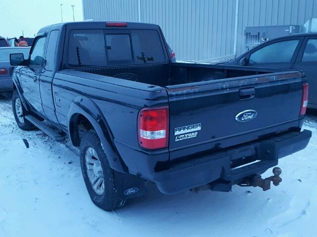 1FTYR44U86PA77020 - 2006 FORD RANGER SUP BLACK photo 3