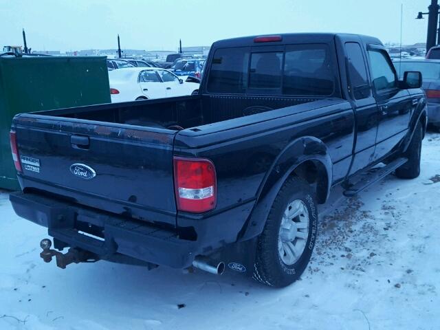 1FTYR44U86PA77020 - 2006 FORD RANGER SUP BLACK photo 4