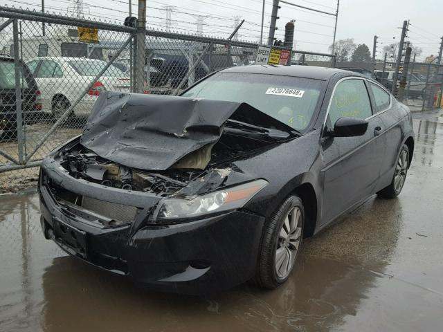 1HGCS1B31AA011476 - 2010 HONDA ACCORD LX BLACK photo 2