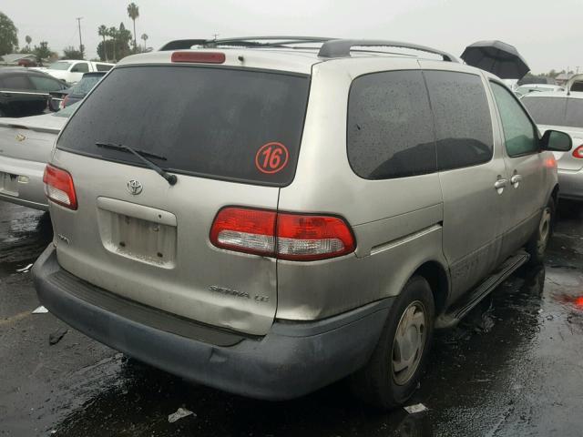 4T3ZF13C81U359689 - 2001 TOYOTA SIENNA LE GRAY photo 4